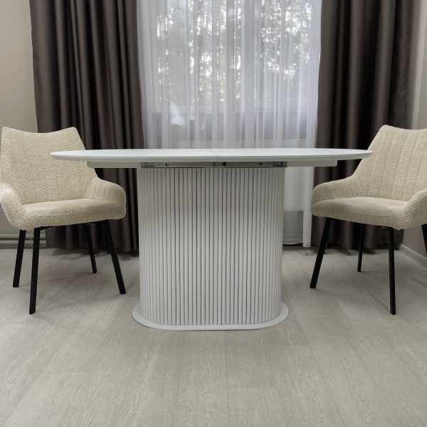 Oval folding dining table B-WOOD made of HPL
